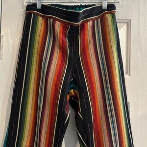 Silverado Striped Serape Wide Leg Bell Bell Bottom Pants Women’s S Western Boho